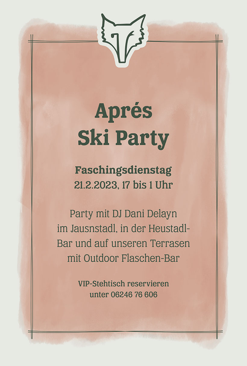 Aprés Ski Party Faschingsdienstag